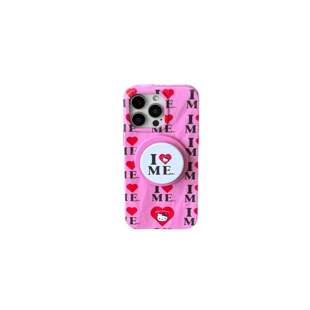 Ins base love KT cat apple 16ProMax funda para teléfono móvil 15Pro atracción magnética 14/13 celebridad neta 15PM