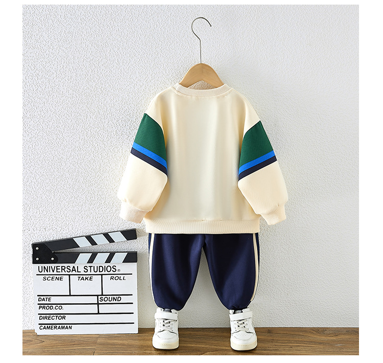 Suéter para niños Primavera Otoño 2023 Nueva ropa para niños Conjunto casual y de moda de dos piezas_voghion.com