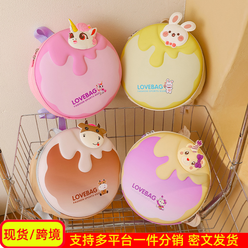 Cute conejo niña mochila de dibujos animados unicornio oso pequeño mochila infantil mochila transpirable para niños