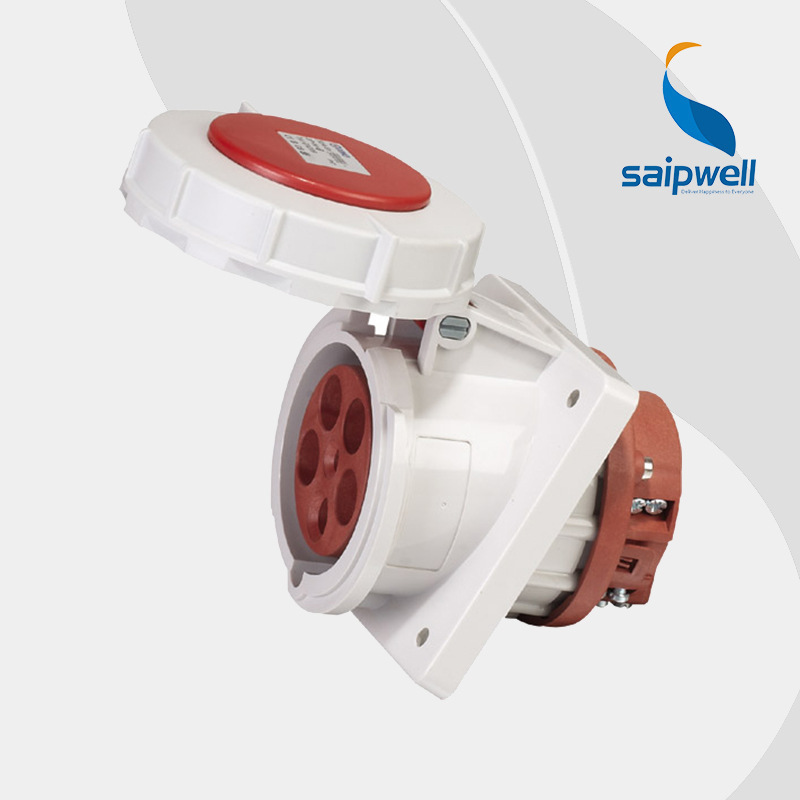 厂家直供SP-209防水暗装插座 斜插式电源插座 IP67户外防水插座