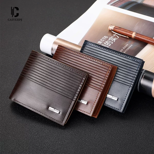 Rfid Anti-Theft Genuine Leather Men's Wallet Short First Layer Cowhide Multi-Card Slot 80% off Men's Wallet Coin Purse
