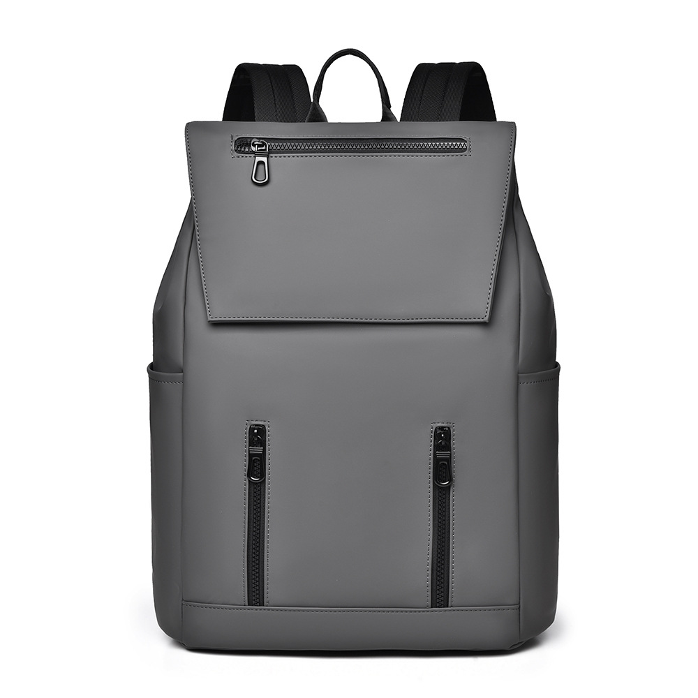 Large Capacity Men's Backpack Waterproof Casual Travel Commuting Business Trip Laptop Leather Film Student School Bag_voghion.com