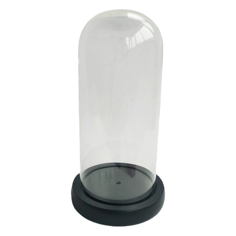 Вечный цветок прозрачный акриловой ПЭТ пластиковый чехол полукруглый стеклянный чехол ремесел ручной работы DIY аксессуары оптом