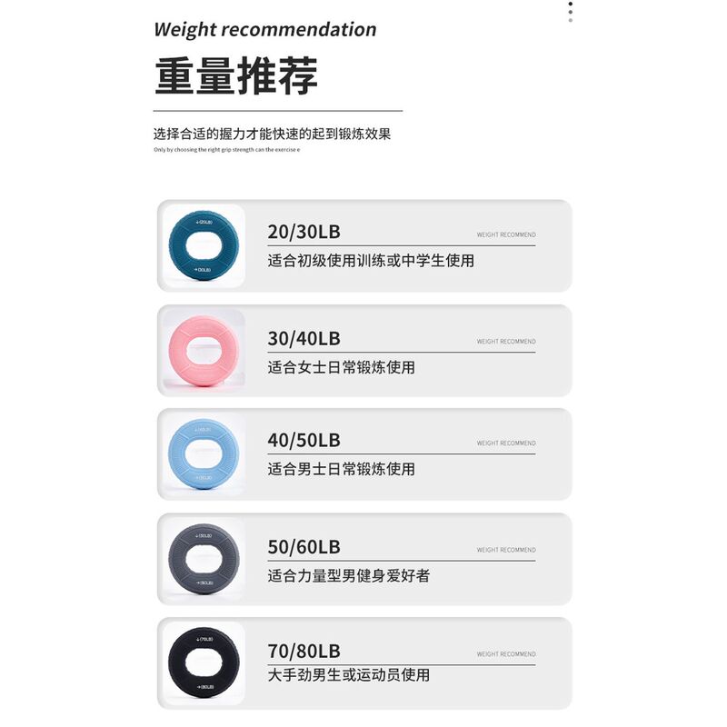 シリカゲル指握力輪成人腕握力器手力リハビリテーション双力度学生家庭用|undefined