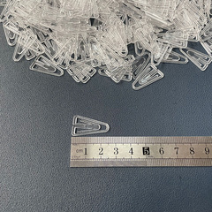 Cross-border exclusive alien-shaped plastic clips transparent white triangular plastic clips file organizers