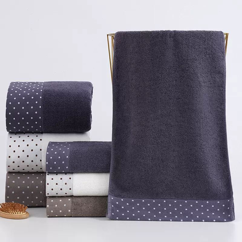 纯棉礼品毛巾批发 成人圆点全棉吸水家用擦脸巾男士商超劳保毛巾
