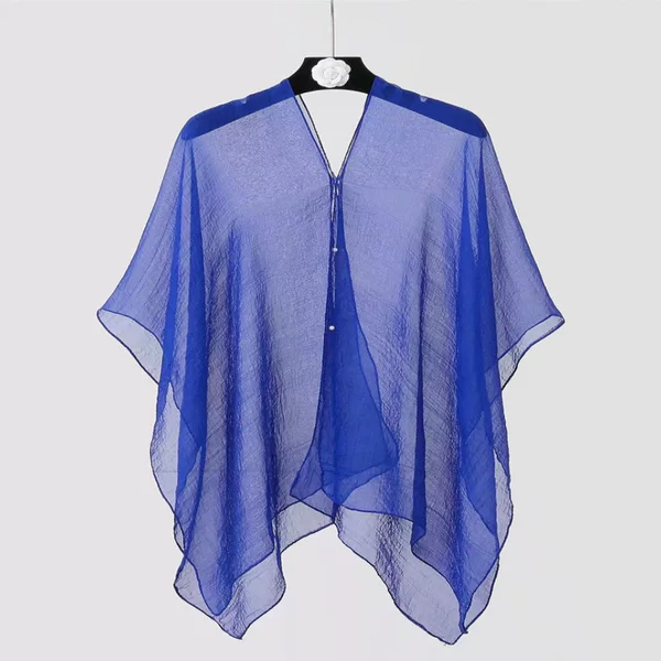 Versatile Shawl Scarf Silk Scarf for Women Summer Multifunctional Chiffon Scarf Coat Versatile Sun Protection Clothing Shawl Beach Towel