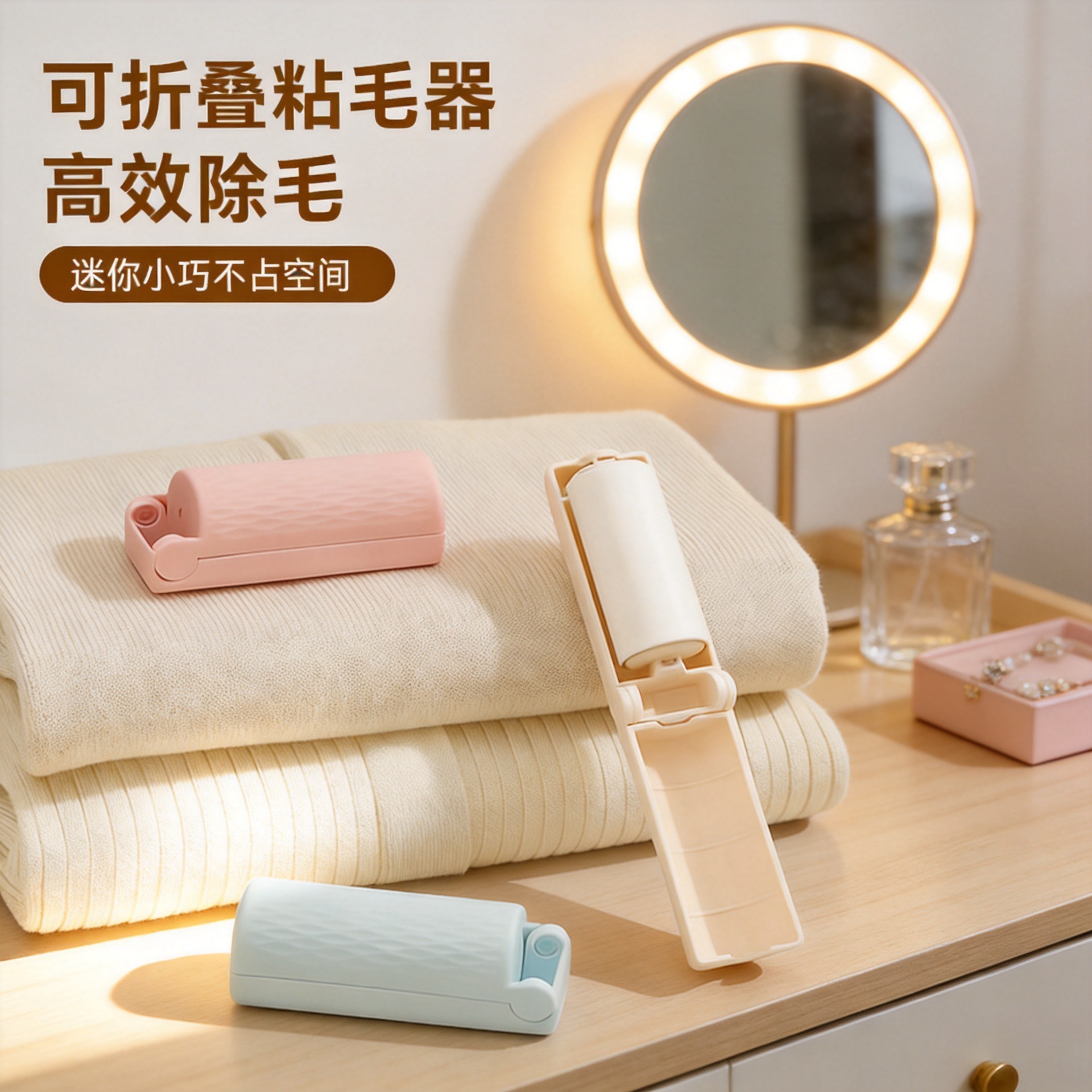 New cross-border portable foldable mini lint remover for clothes, pet, cat, and dog hair cleaning tool wholesale