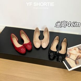 ��Ƥ��~������5CM��ʽ�����Y��ЬŮһ�_�Ŭ�����ŮЬ�\�ڰ�����Ь