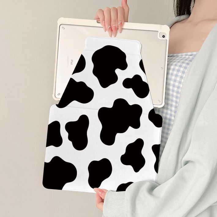 Cow Spots Suitable for iPad Air6 Protective Case 11/ 13inch Niche 11Pro Rotating 10.9/10.2 Inch 9Th Generation