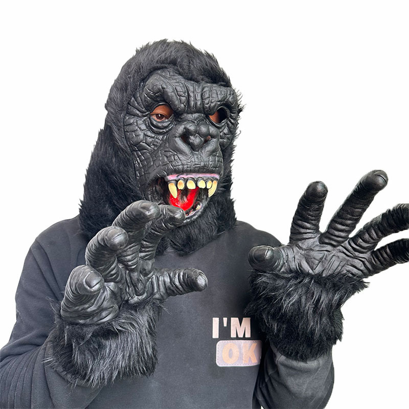 ゴジラ対キングコング ヘッドギア 恐竜キングマスク フルフェイス周辺機器 コス ハロウィン ホラー 面白い