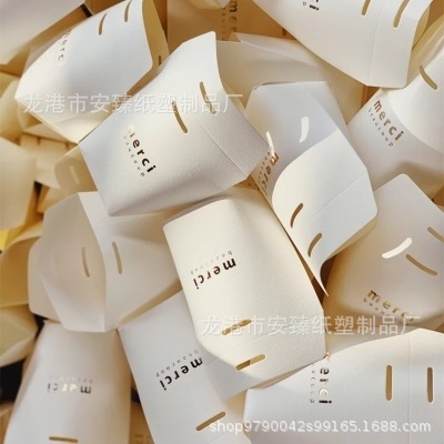 Merci solid color chocolate ins wedding candy jewelry gift souvenir gift box Korean cute paper box can be printed