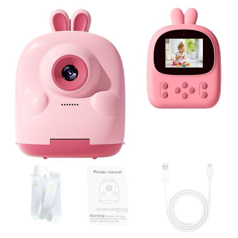 Cámara instantánea portátil transfronteriza, nueva, linda, regalo educativo para el Día del Niño, cámara de fotos instantánea.