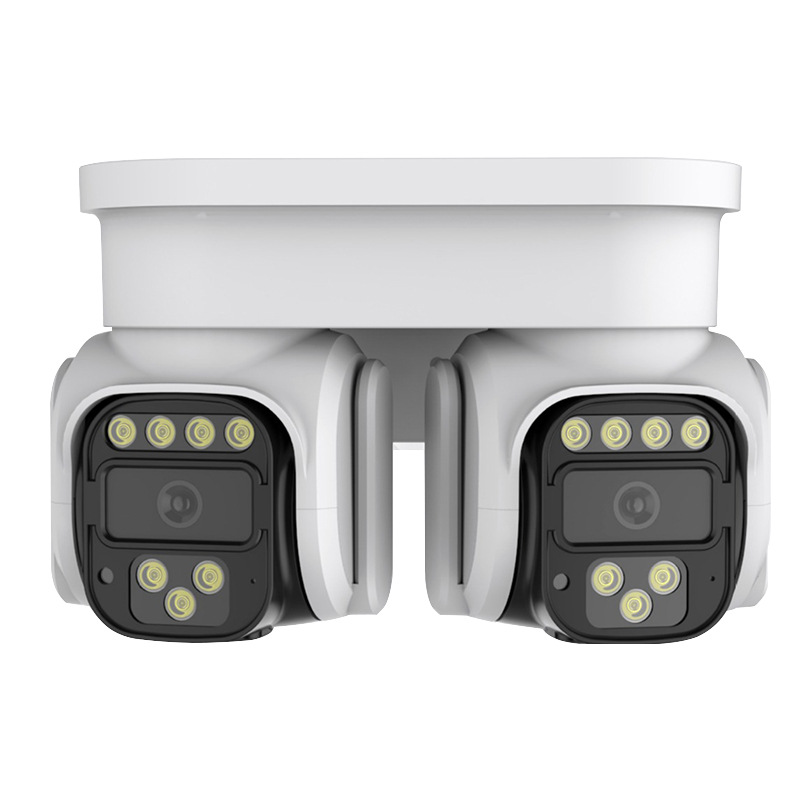 360 grados panorámico doble nube inalámbrica cámara impermeable al aire libre HD inteligente cámara de visión nocturna remota