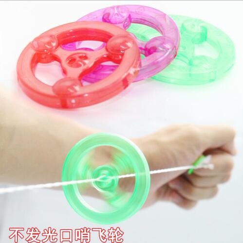Nostalgic toys luminous top toy pull string flash flywheel luminous pull string flywheel street stall toys gifts wholesale