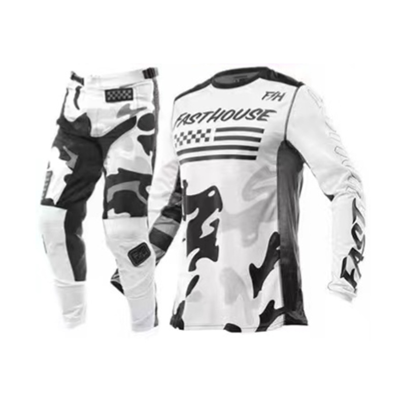 Downhill Clothing, Mountain Bike Cycling Clothing, Men's and Women's Suits, Moisture-Wicking and Sweat-Wicking, Off-Road Motorcycle Racing Clothing, Street Bike Quick-Drying Clothing