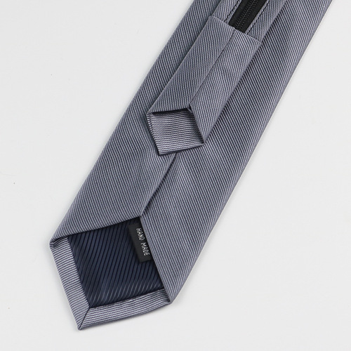 Business tie for men and women black gray red solid color professional work security wedding shirt student free zipper tie