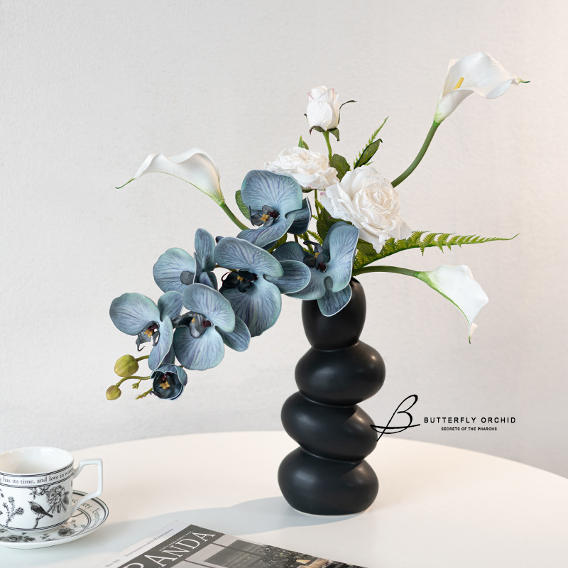 メーカー卸売デザイン胡蝶蘭造花花束リビングルームの装飾品造花装飾花テーブルフラワーアレンジメント|undefined