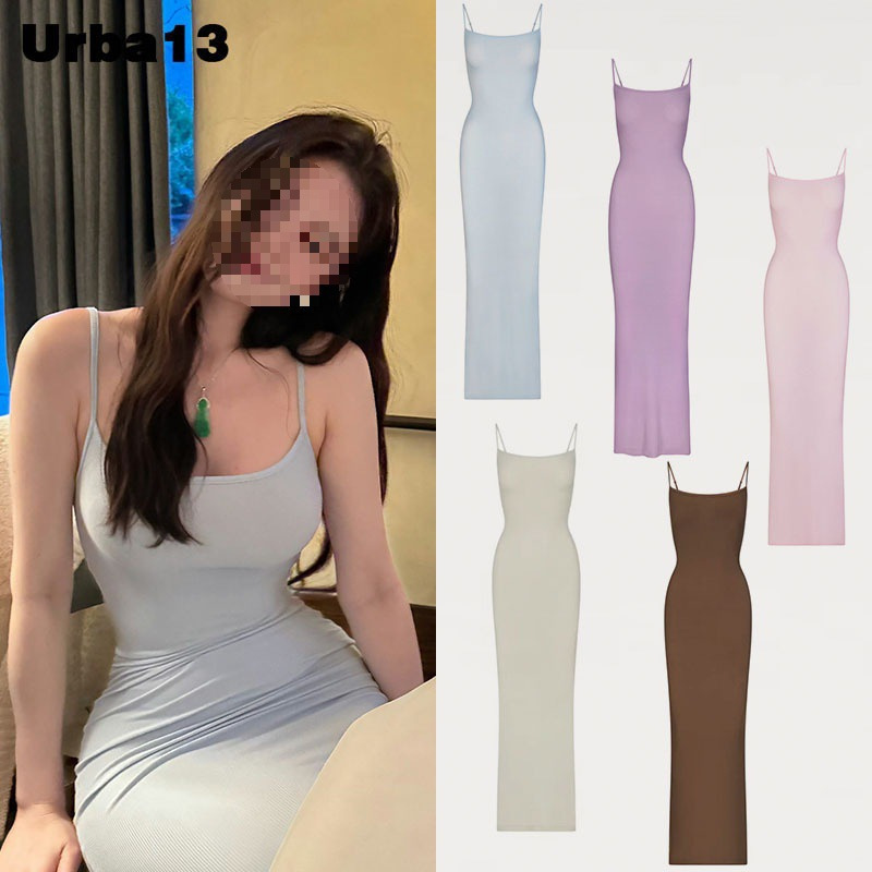 Jin Jie's New In-Stock Spaghetti Strap Dress, 25 New Kardashian Limited Edition Ribbed Stretch Long Dress