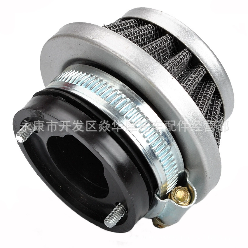 49CC мини-аксессуары для спортивных автомобилей, карбюратор + воздухозаборник, воздушный фильтр, диаметр 42 мм, серебристый, 2-тактный, универсальный для бездорожья