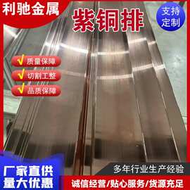 T2紫铜排红铜排供应TMY电力导电铜母线排汇流排加工接地紫铜排