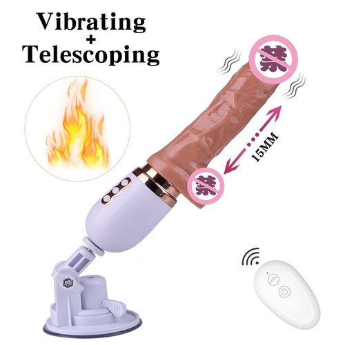Remote control automatic extensible and retractable vibrating rod female masturbation climax simulation penis vibrator novelty sex toy