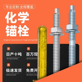8.8级高强度化学锚栓药剂倒锥机械锚栓定型膨胀螺丝套装厂家批发