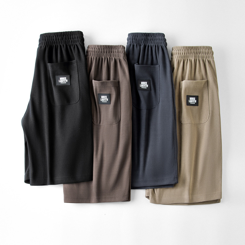 280G chenille diamond shorts summer men's loose straight breathable pants fitness basketball pants