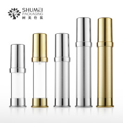 15ml 20ml 30毫升乳液噴霧金色電鍍真空瓶便攜式小樣化妝品分裝瓶