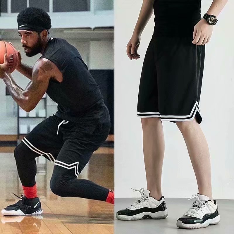 Pantalones cortos de baloncesto para hombres 2021 verano Delgado pantalones cortos sueltos Pantalones deportivos ropa exterior correr fitness casual pantalones medios