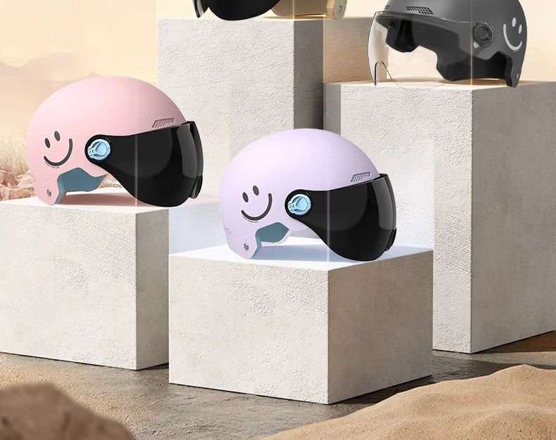 New national standard certification electric car helmet summer men's and women's battery motorcycle hat children's four seasons sunscreen mirror