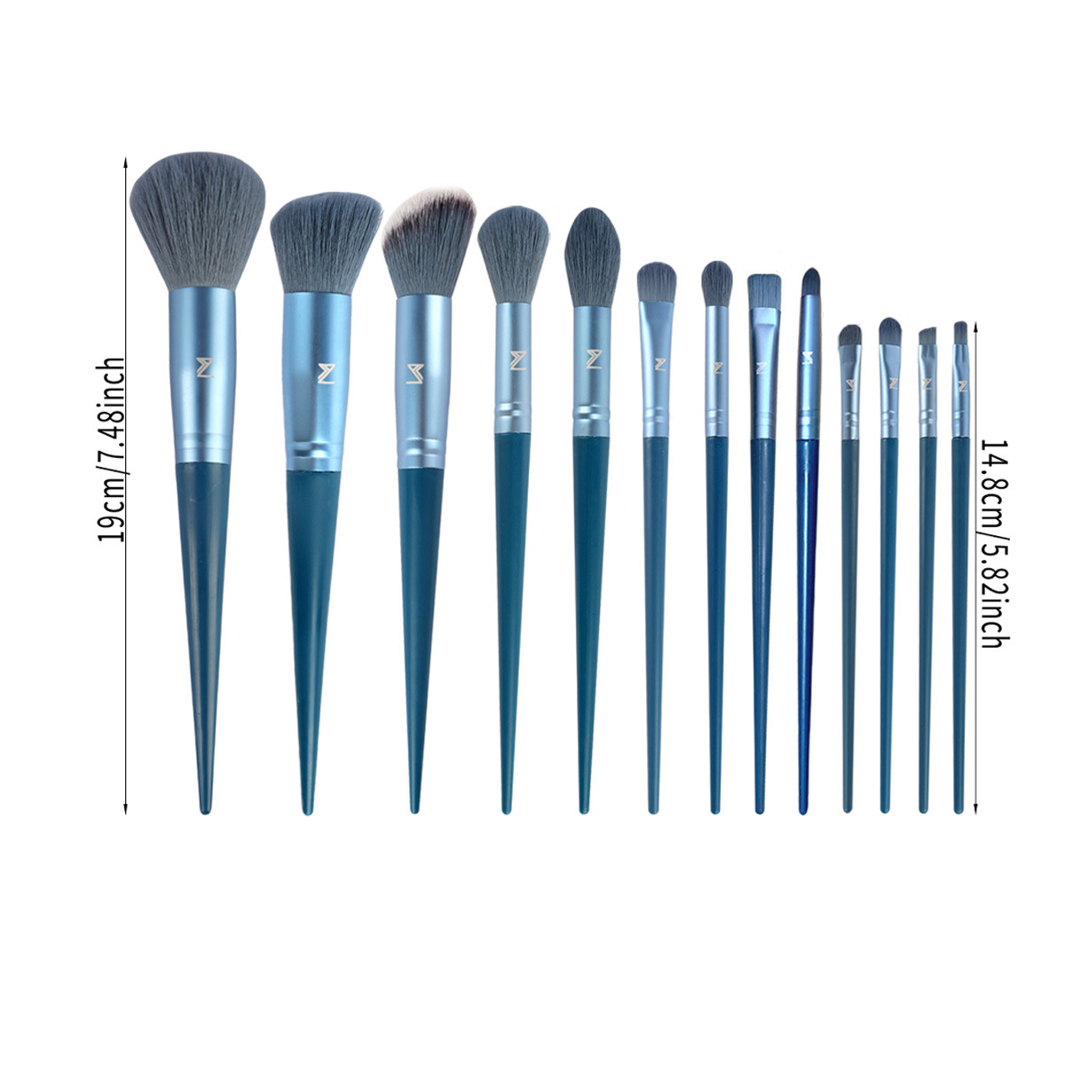 36 paquetes de herramientas de maquillaje transfronterizas 13 conjuntos de cepillo de maquillaje combinación de polvo