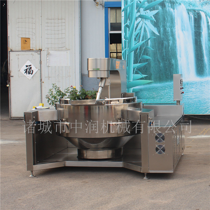 大容量芝麻酱炒制机器 芝麻酱炒锅 酱料搅拌炒锅