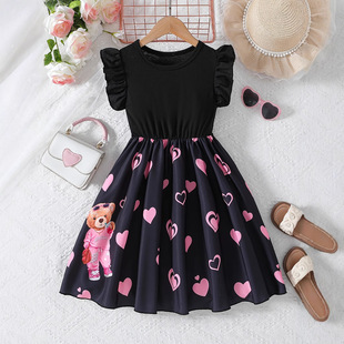 �羳ͯ�bŮ���B��ȹ������ɫ�w�䱳��ȹ̩���ܐ���ӡ���ļ���ͯȹ