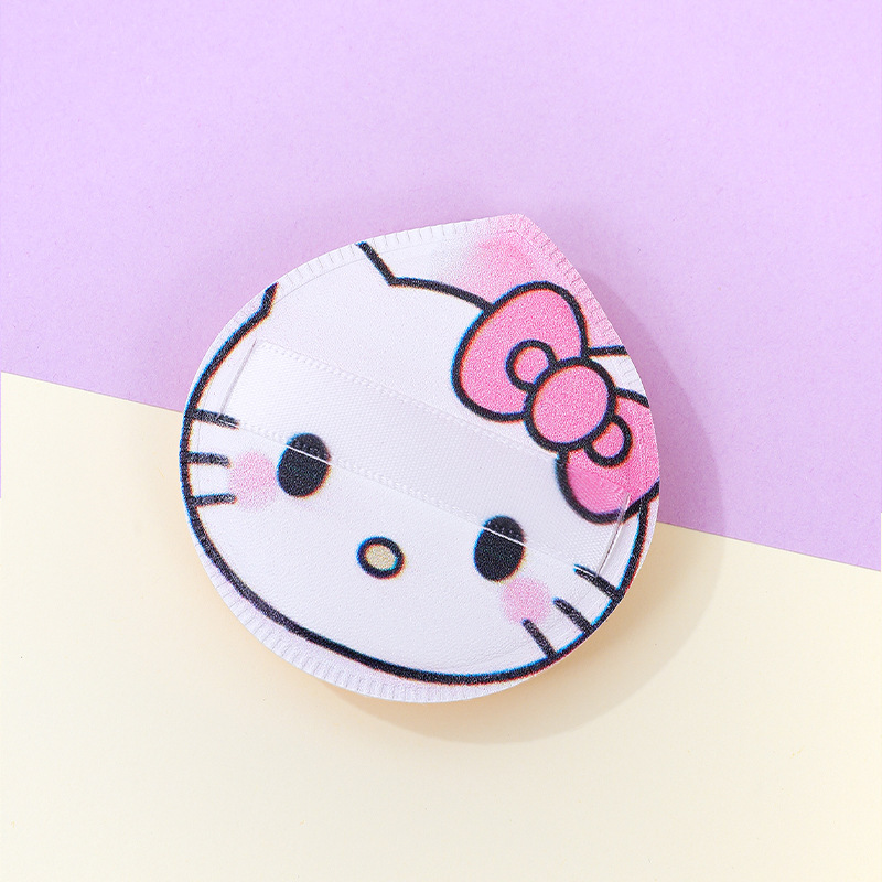 Customizado polvo de gatito kitty marshmallow 100 puntos de polvo no comer polvo KT gatito maquillaje esponja polvo herramienta de maquillaje