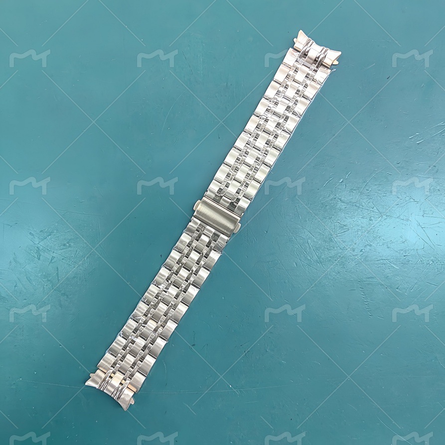 Adecuado para Samsung Galaxy watch5 siete plantas correa de acero inoxidable nuevo watch6 siete cuentas hebilla plana correa de reloj