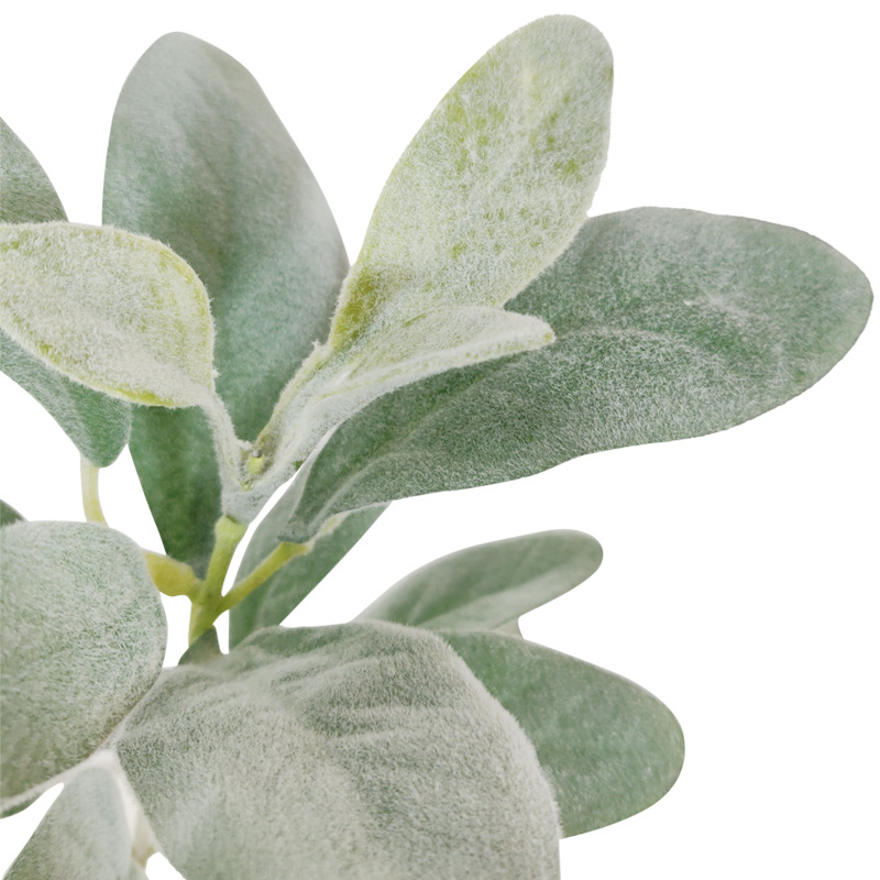 Suministro transfronterizo mesa de comedor botella arreglo floral oreja de oveja hoja de diseño muestra pequeña planta de simulación única hoja de oreja de conejo