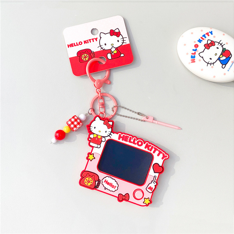 正版helloKitty挂件涂鸦画板玩具钥匙扣2025年新款书包挂饰小饰品|undefined