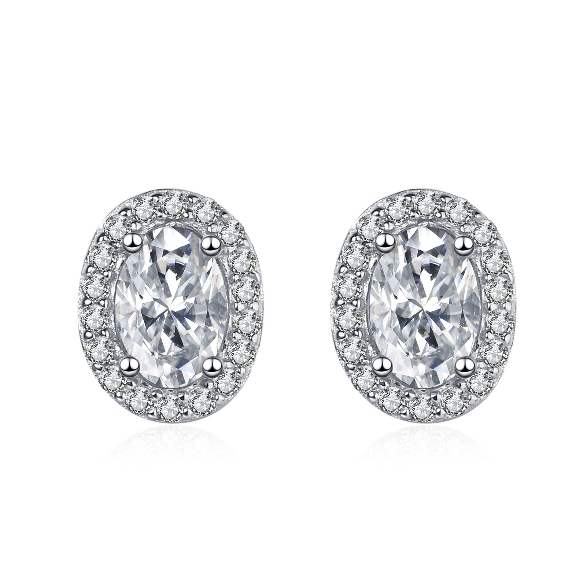 925 plata de diamante dorado color mozanita pernos de piedra oval 1 quilate azul verde pernos de piedra mozanita