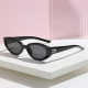 Retro Sunglasses Sunglasses Men's and Women's Internet Popular Cat's Eye Small Frame Advanced Sense Summer Sunscreen Live Sunglasses