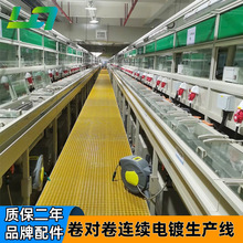 全自动卷对卷连续电镀生产线卷到卷连续电镀设备一机两线铜丝镀镍