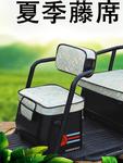 爱玛雅迪金彭小鸟夏季凉席防晒透气藤席电动三轮车坐座套坐垫套罩