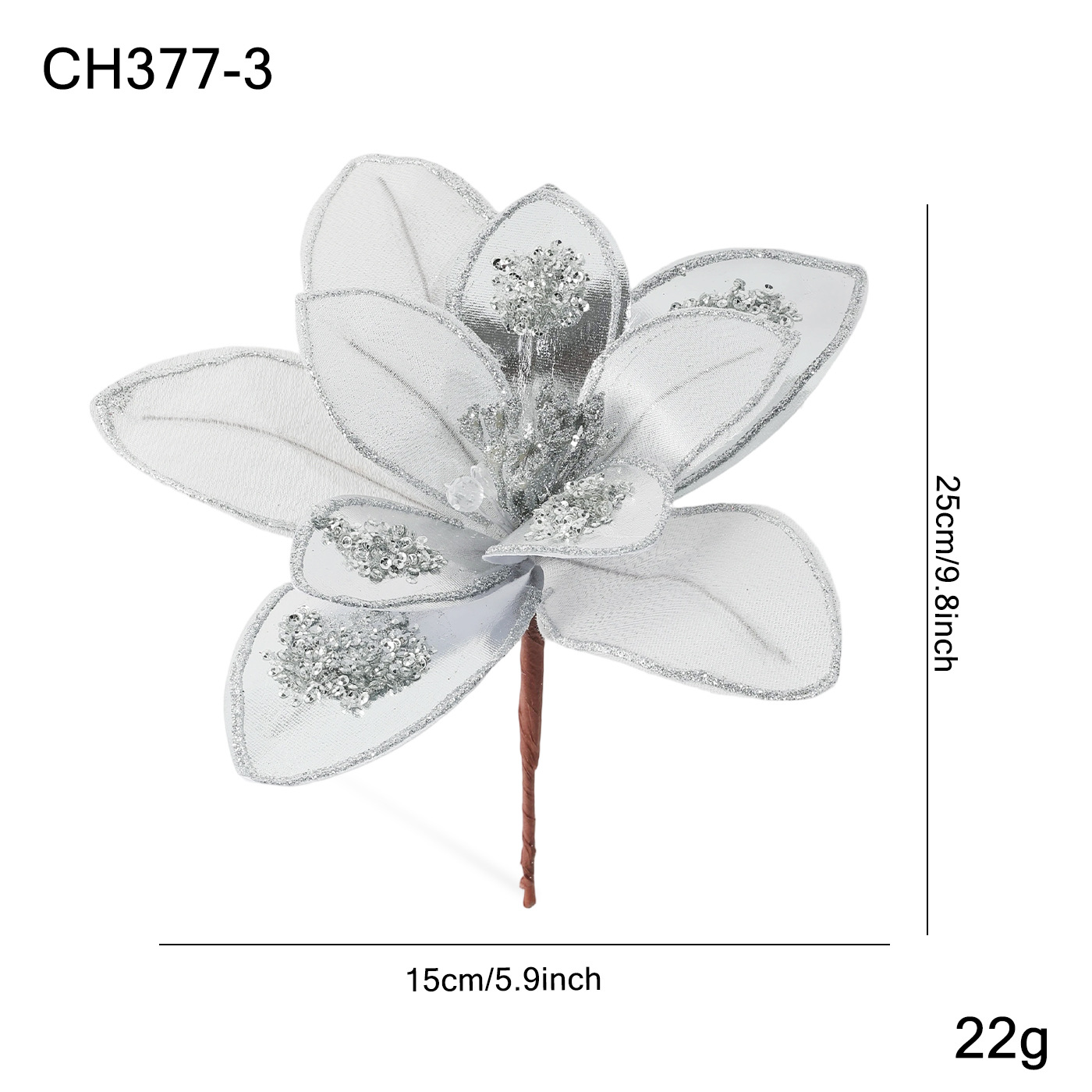 Flores de Navidad Silver