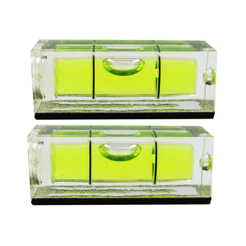 方形水平泡磁性功能相框电视调平水泡带磁水准泡绿色白色可选