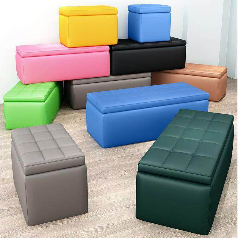 Shoe-Changing Bench, Clothing Store Fitting Room Rest Bench, Rectangular Sofa Bench, Long Bench for Home Entryway Storage