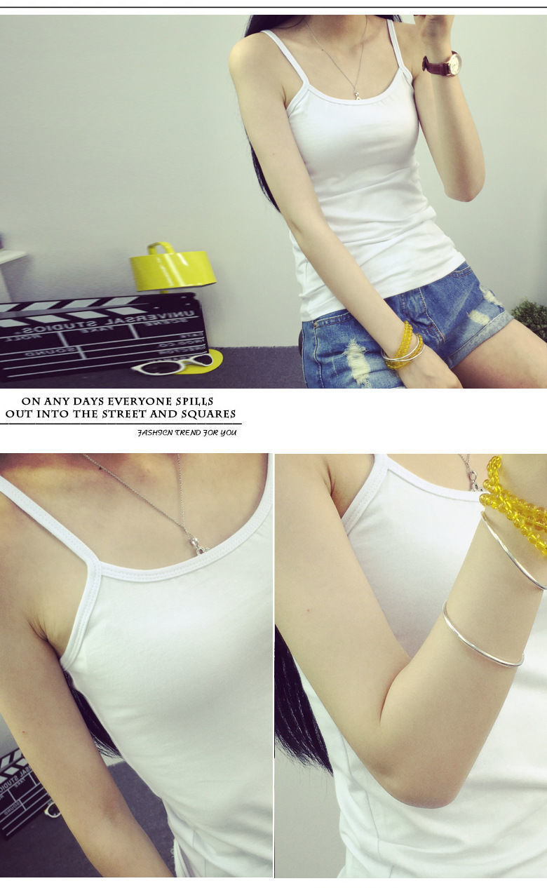Short Top Length Camisole Tops Type Women's Polyester Simple Style Classic Style Solid Color Tank Tops