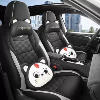 Modelə uyğun (Original) oturacaq örtükləri cushions - black-and-gray-memory-foam-version-note-the-model-year-front-row-fully-covered-rear-row-partially-covered