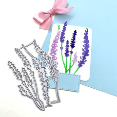 scrapbooking DIY切割刀模 碳鋼刀模 壓花刀模模板多根薰衣草花朵