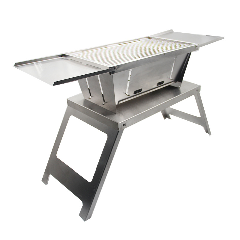 组合折叠桌配秒变烧烤架烧烤炉