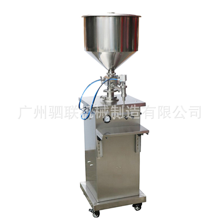 半自动膏液灌装机 辣椒酱番茄酱膏体 活塞定量气动罐装机